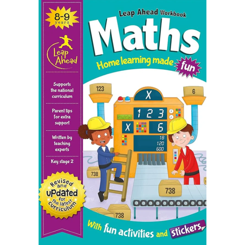 Leap Ahead Maths Workbook 8 to 9
