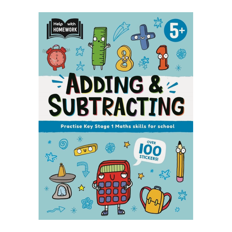 Help with Homework Adding and Subtracting Book 5+ Years